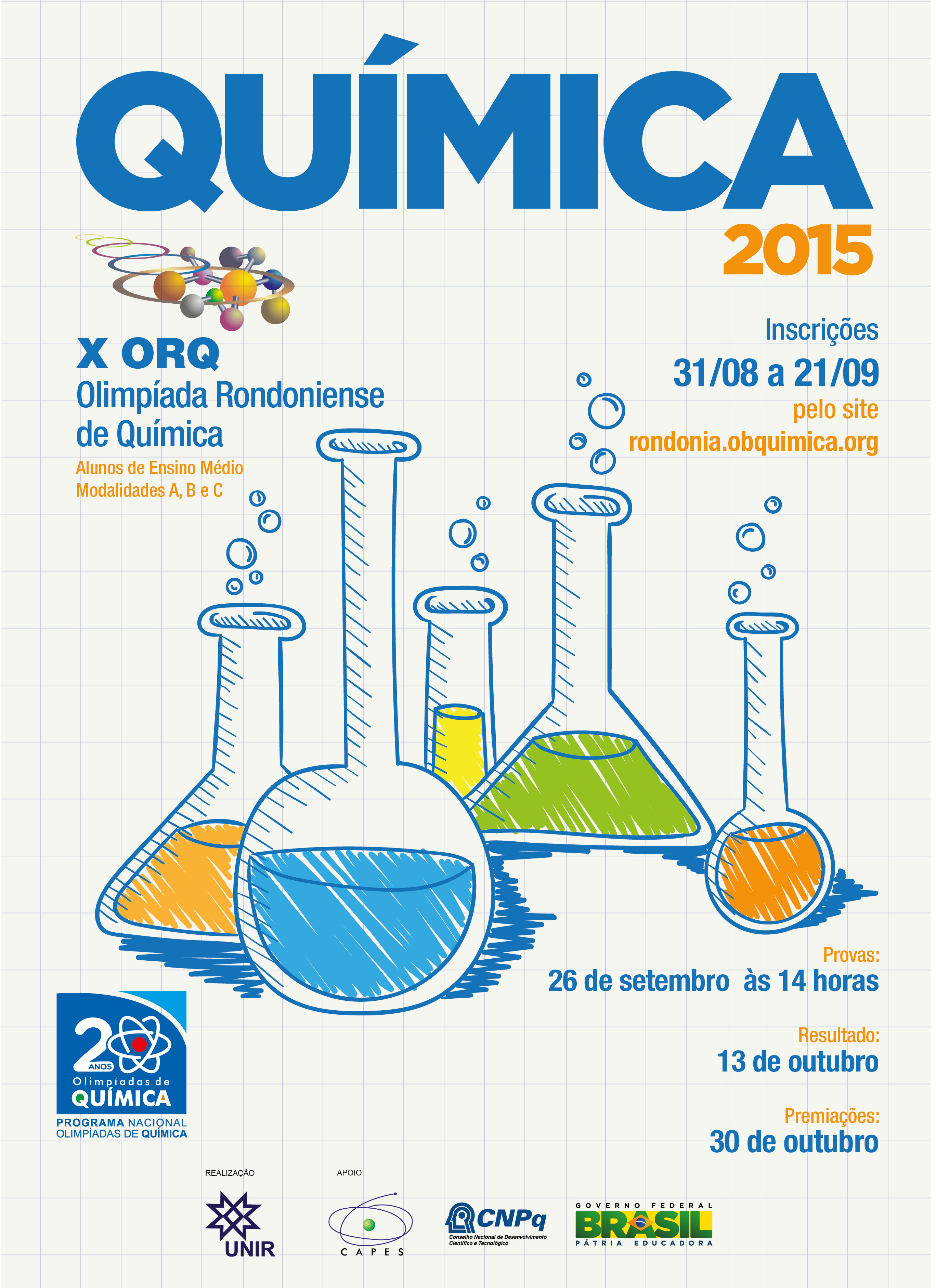 X OLIMPÍADA RONDONIENSE DE QUÍMICA