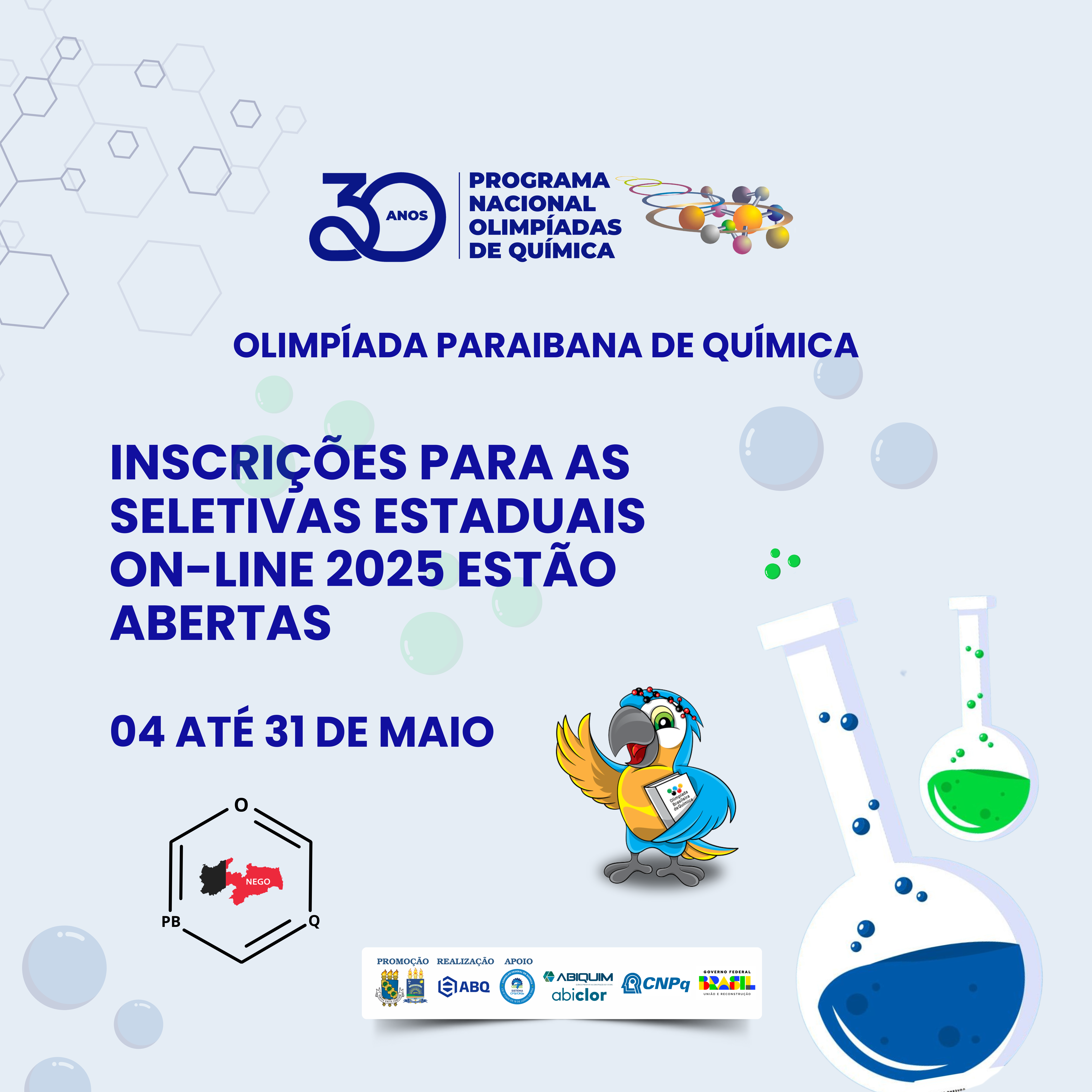 Inscrições para as Seletivas Estaduais on-line 2025 estão abertas!